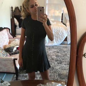 Gray Skater Dress
